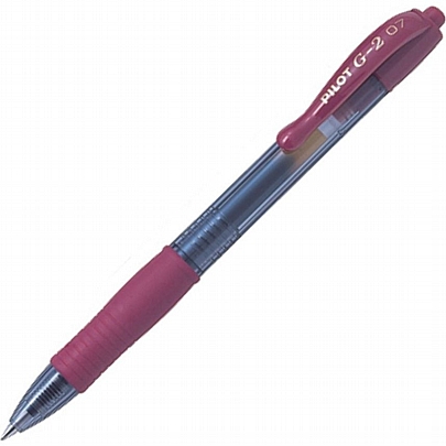 Στυλό Gel - Μπορντό (0.7mm) - Pilot G-2