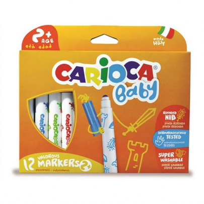 Μαρκαδόροι 12 χρωμάτων - Carioca Baby Valorous Marker