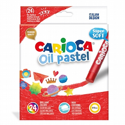 Λαδοπαστέλ 24 χρωμάτων (Ø10mm) - Carioca Oil Pastel