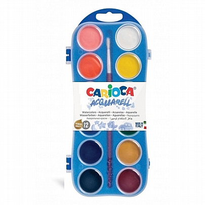Νερομπογιές 12 χρωμάτων - Carioca