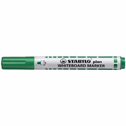 Μαρκαδόρος ασπροπίνακα επαναγεμιζόμενος - Πράσινος (2.5-3.5mm) - Stabilo Plan