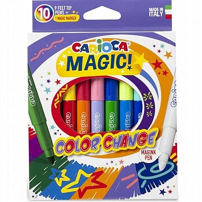 Μαρκαδόροι 9+1 χρωμάτων - Carioca Magic