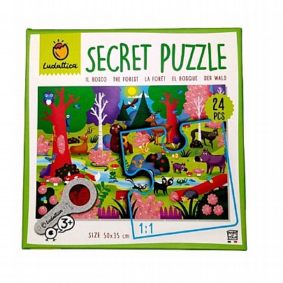 Secret Puzzle: Aνακαλύπτω τo δάσος με μαγικό φακό (24κ) - Ludattica