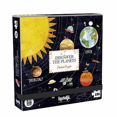 Παζλ τσέπης - Ανακαλύψτε τους πλανήτες (100κ) - Londji