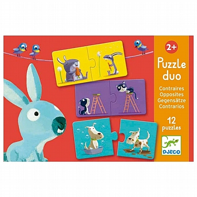 Puzzle Duo: Αντίθετα (12 ζευγάρια) - Djeco