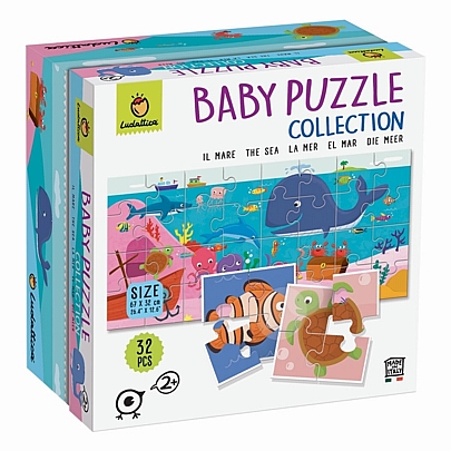 Baby Puzzle: Παζλ διπλής όψεως - Θάλασσα (8x4κ/32κ) - Ludattica