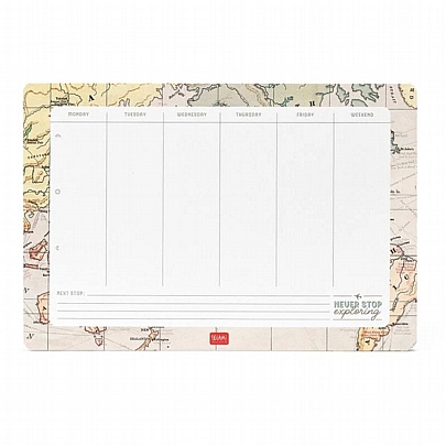 Paper Mouse Pad & Smart Notes - Travel (17x25) - Legami