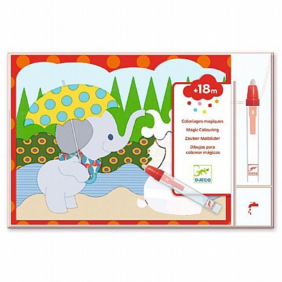 Ζωγραφίζω με μαρκαδόρο νερού - Ελεφαντάκι & ζωάκια - Djeco