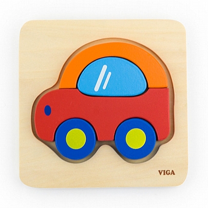 Ξύλινο παζλ - Αυτοκίνητο (3κ) - Viga