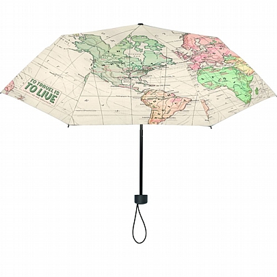 Ομπρέλα βροχής σπαστή Milano - To travel is to live - Legami