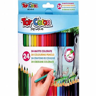 Ξυλομπογιές 24 χρωμάτων - Toy color