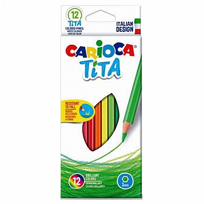 Ξυλομπογίες 12 χρωμάτων - Carioca Tita