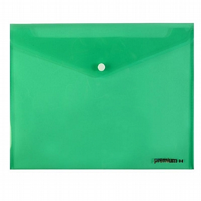 Φάκελος με κουμπί Premium - Πράσινος (Α4) - A&G