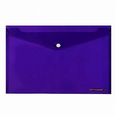 Φάκελος με κουμπί - Premium Ημιδιαφανής Μοβ (Α4) - A&G