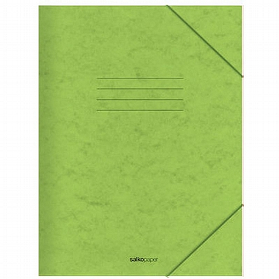 Χάρτινος φάκελος με λάστιχο - Λαχανί (25x35) - Salkopaper