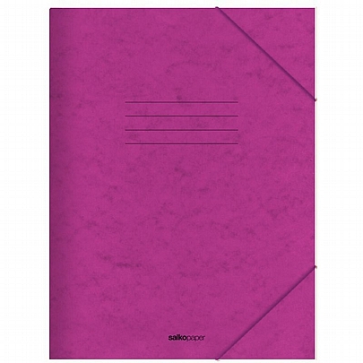 Χάρτινος φάκελος με λάστιχο - Φουξ (25x35) - Salkopaper