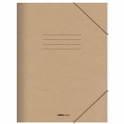 Χάρτινος φάκελος με λάστιχο - Εκρού (25x35) - Salkopaper