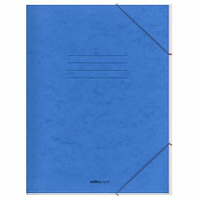 Χάρτινος φάκελος με λάστιχο μπλε - Salkopaper