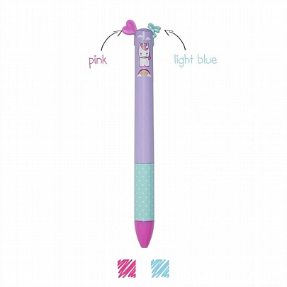 Στυλό δύο χρωμάτων - Μονόκερος - Legami