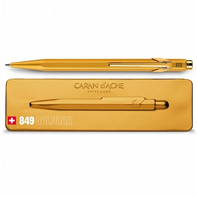 Στυλό πολυτελείας με θήκη - Golden - Caran d'Ache
