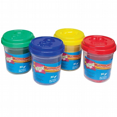 Πλαστοζυμαράκια 4 χρωμάτων (4x90gr) - Groovy