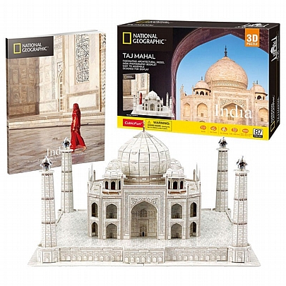 Παζλ 3D - Taj Mahal India (87κ) National Geographic - CubicFun