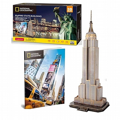 Παζλ 3D - Empire State Building New York (66κ) National Geographic - CubicFun