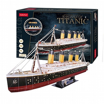 Παζλ 3D Led - Titanic (266κ) - CubicFun