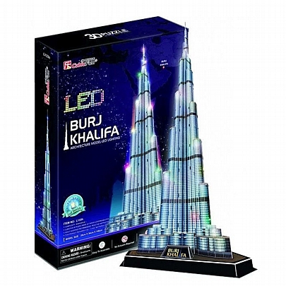 Παζλ 3D Led - Burj Khalifa (136κ) - CubicFun