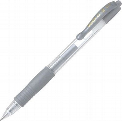 Στυλό Gel - Ασημένιο (0.7mm) - Pilot G-2