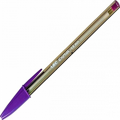 Στυλό Μοβ - Cristal (1.6mm) - Bic
