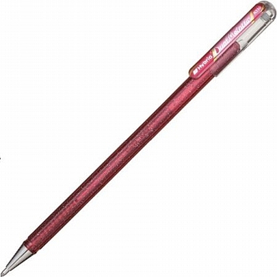 Στυλό Gel - Glitter Μεταλλικό Ροζ (1.0mm) - Pentel