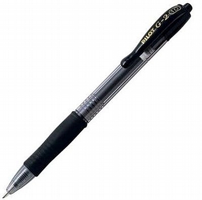 Στυλό Gel - Μαύρο (1.0mm) - Pilot G-2