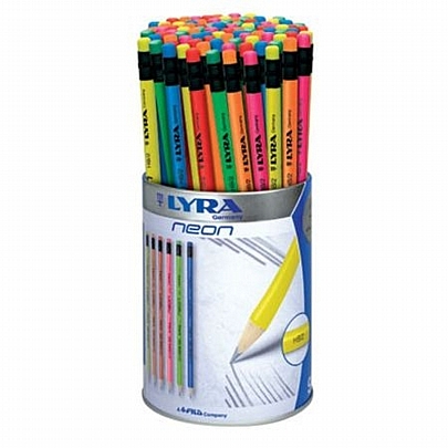 Μολύβι με σβήστρα - Neon (HB) - Lyra