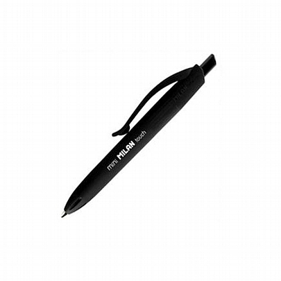Στυλό Διαρκείας με Κουμπί - Μαύρο (1.0mm) - Milan Μini P1 touch