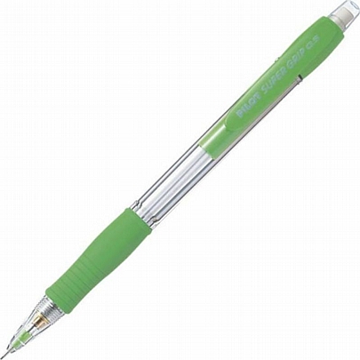 Μηχανικό μολύβι με γόμα - Λαχανί (0.5mm) - Pilot Super Grip