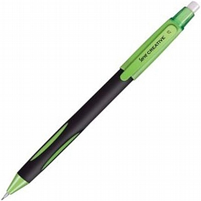 Μηχανικό μολύβι με γόμα πράσινο - Creative (0.7mm) - Serve