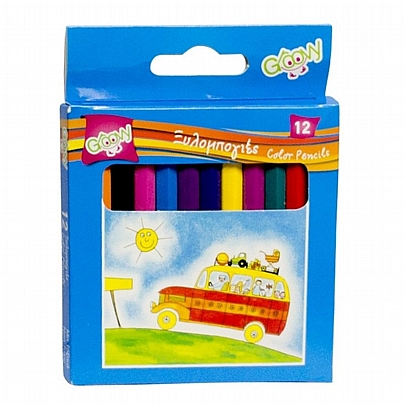 Ξυλομπογιές mini 12 χρωμάτων - Groovy