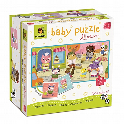 Baby Puzzle: Παζλ διπλής όψεως - Ζωάκια (8x4κ/32κ) - Ludattica