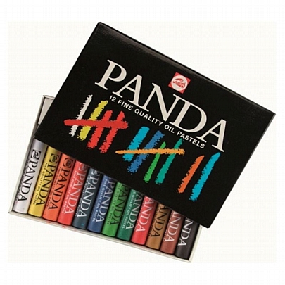 Λαδοπαστέλ 12 χρωμάτων - Panda