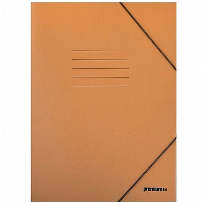 Χάρτινος φάκελος με λάστιχο - Πορτοκαλί (25x35) - A&G