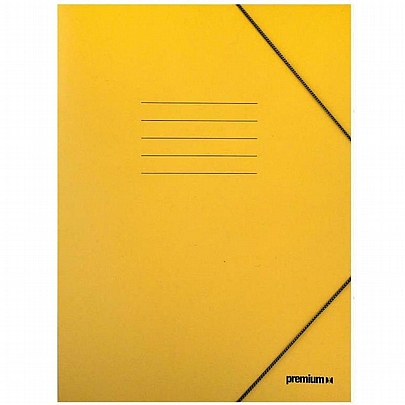 Χάρτινος φάκελος με λάστιχο - Κίτρινος (25x35) - A&G