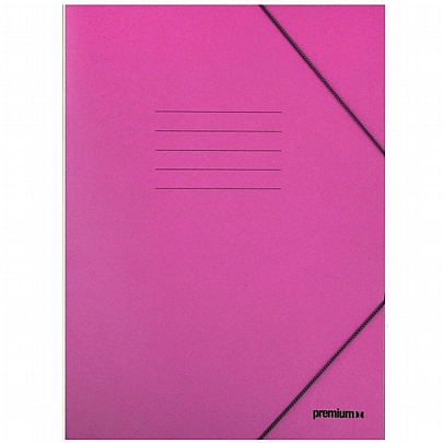Χάρτινος φάκελος με λάστιχο - Φουξ (25x35) - A&G