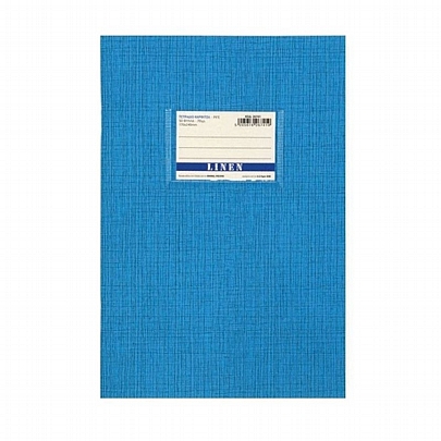 Τετράδιο Ριγέ Β5 - Linen Γαλάζιο (50Φ./70gr) - A&G Τετράδιο Ριγέ Β5 - Linen Γαλάζιο (50Φ./70gr) - A&G