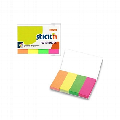 Αυτοκόλλητος σελιδοδείκτης - 200 πολύχρωμα χαρτάκια (5x2) - Stickn