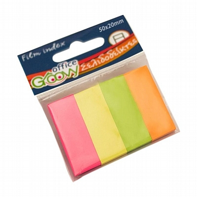 Αυτοκόλλητοι χάρτινοι σελιδοδείκτες - 200 πολύχρωμα χαρτάκια (5x2) - Groovy Office