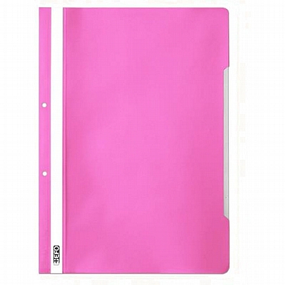 Ντοσιέ με έλασμα PP & τρύπες - Ροζ (23x31) - +Efo