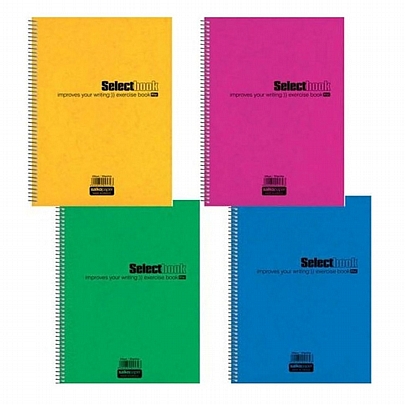 Τετράδιο σπιράλ Β5 - 5 θέματα SelectBook (125Φ.) - Salkopaper