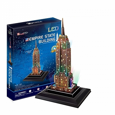 Παζλ 3D Led - Empire State Building (38κ) - CubicFun