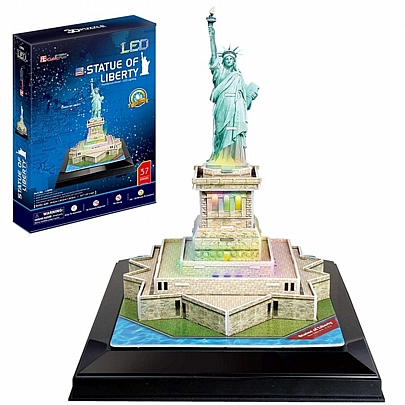 Παζλ 3D Led - Statue of Liberty (37κ) - CubicFun